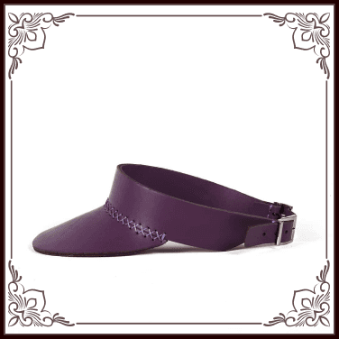 Deri Şapka - Mürdüm